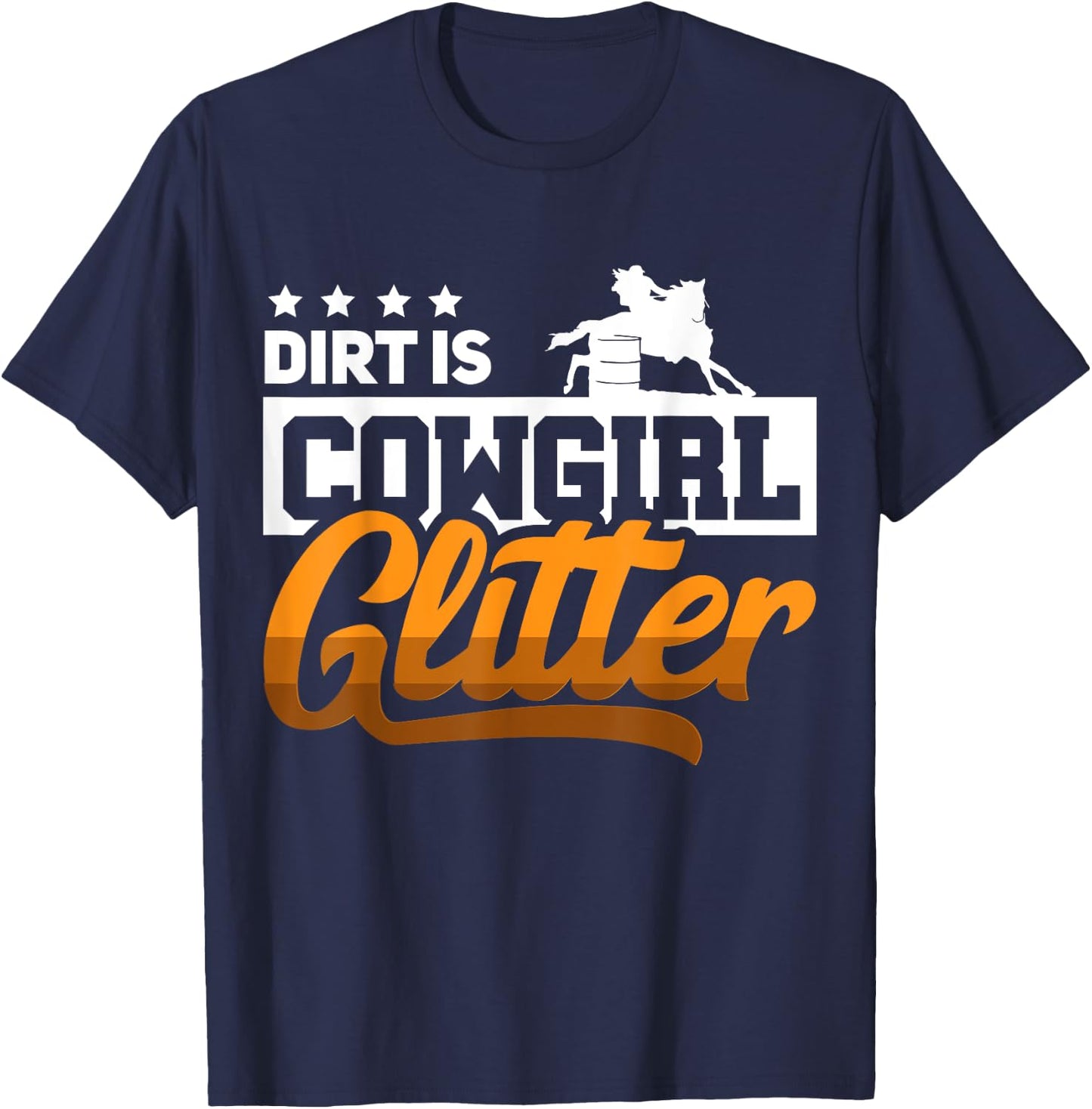 Barrel Race Horse Racer - Barrel Racing Show T-Shirt - T-Shirt | Navy