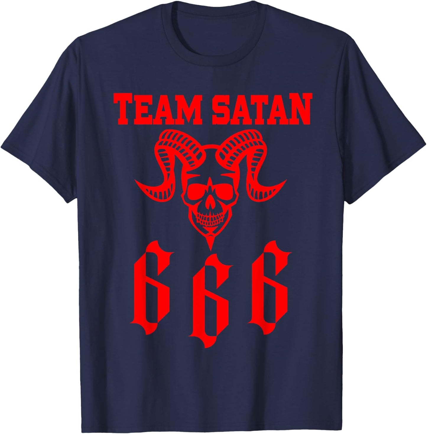 Team Satan 666 Costume T-Shirt - T-Shirt | Navy
