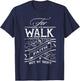 Walk by Faith not by Sight Christian Gift T-Shirt - T-Shirt | Navy