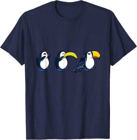 Bird Banana Toucan Funny Animal Puns Joke Humor Memes Gift T-Shirt - T-Shirt | Navy