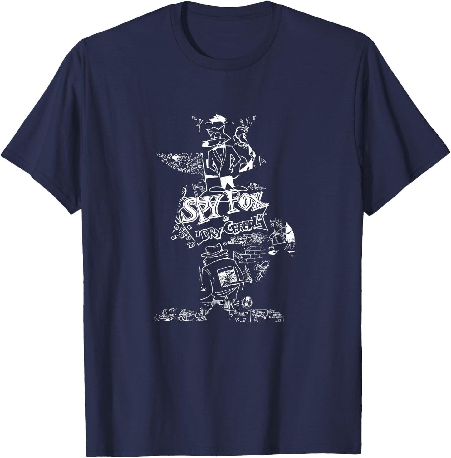 Humongous Entertainment: Spy Fox Silhouette T-Shirt - T-Shirt | Navy