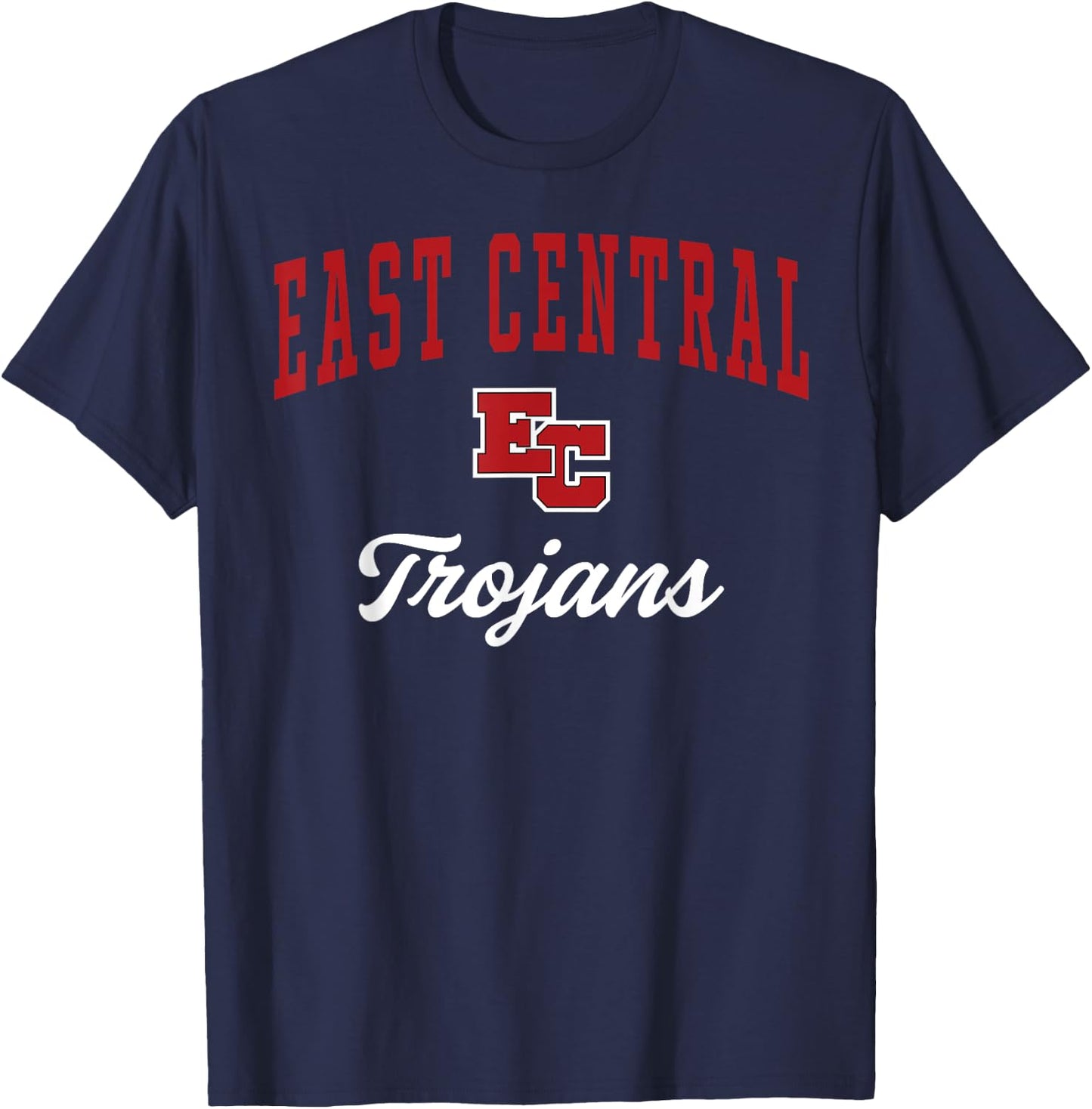 East Central High School Trojans T-Shirt - T-Shirt | Navy