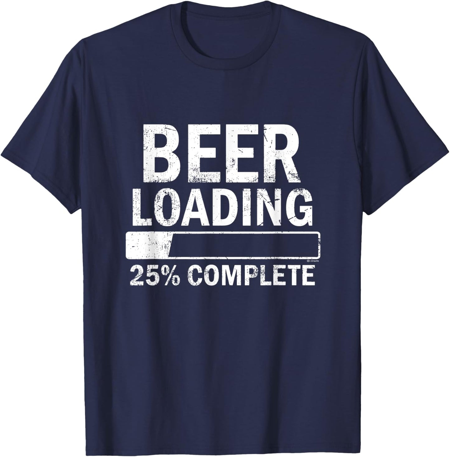 Beer Loading Funny T-Shirt - T-Shirt | Navy