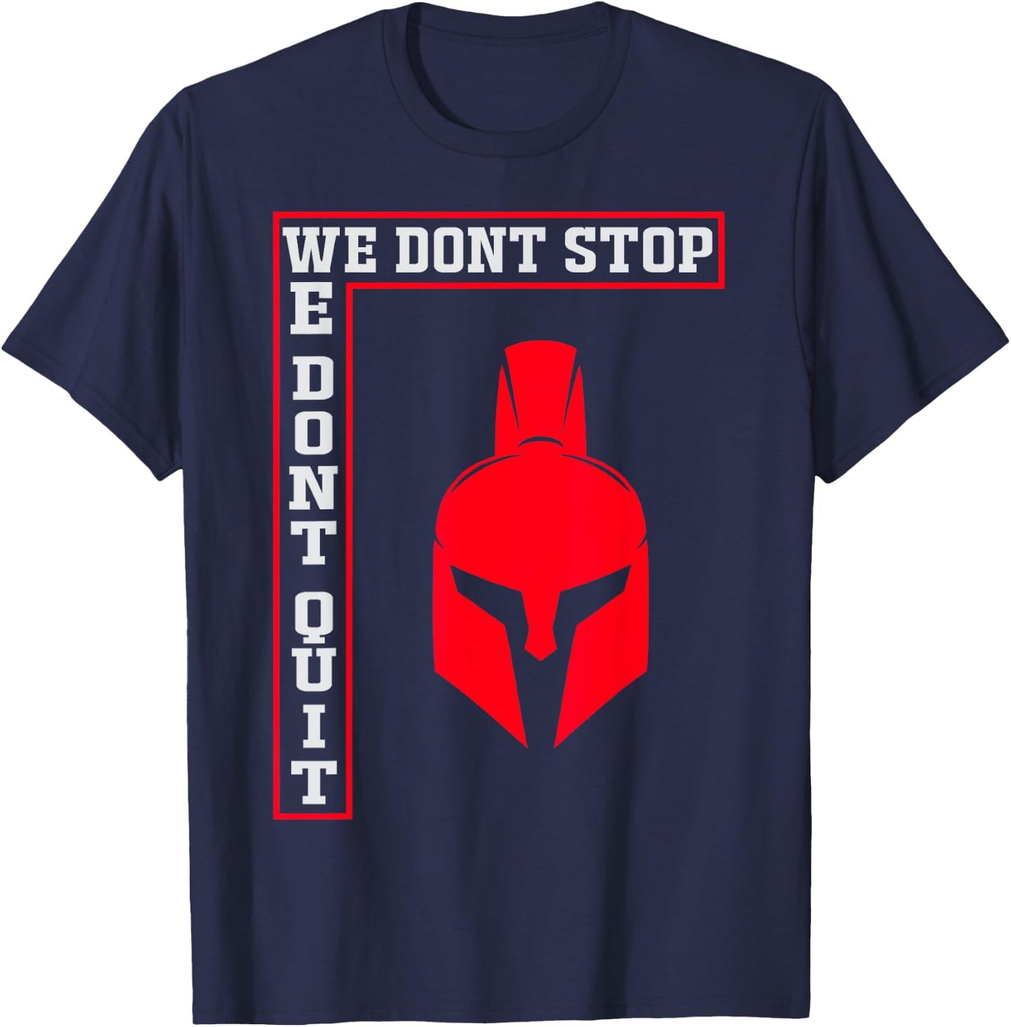 Spartan T Shirt, Motivational T Shirt, Workout T-Shirt - T-Shirt | Navy