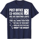 Funny Holiday Postal Worker Christmas Design T-Shirt - T-Shirt | Navy