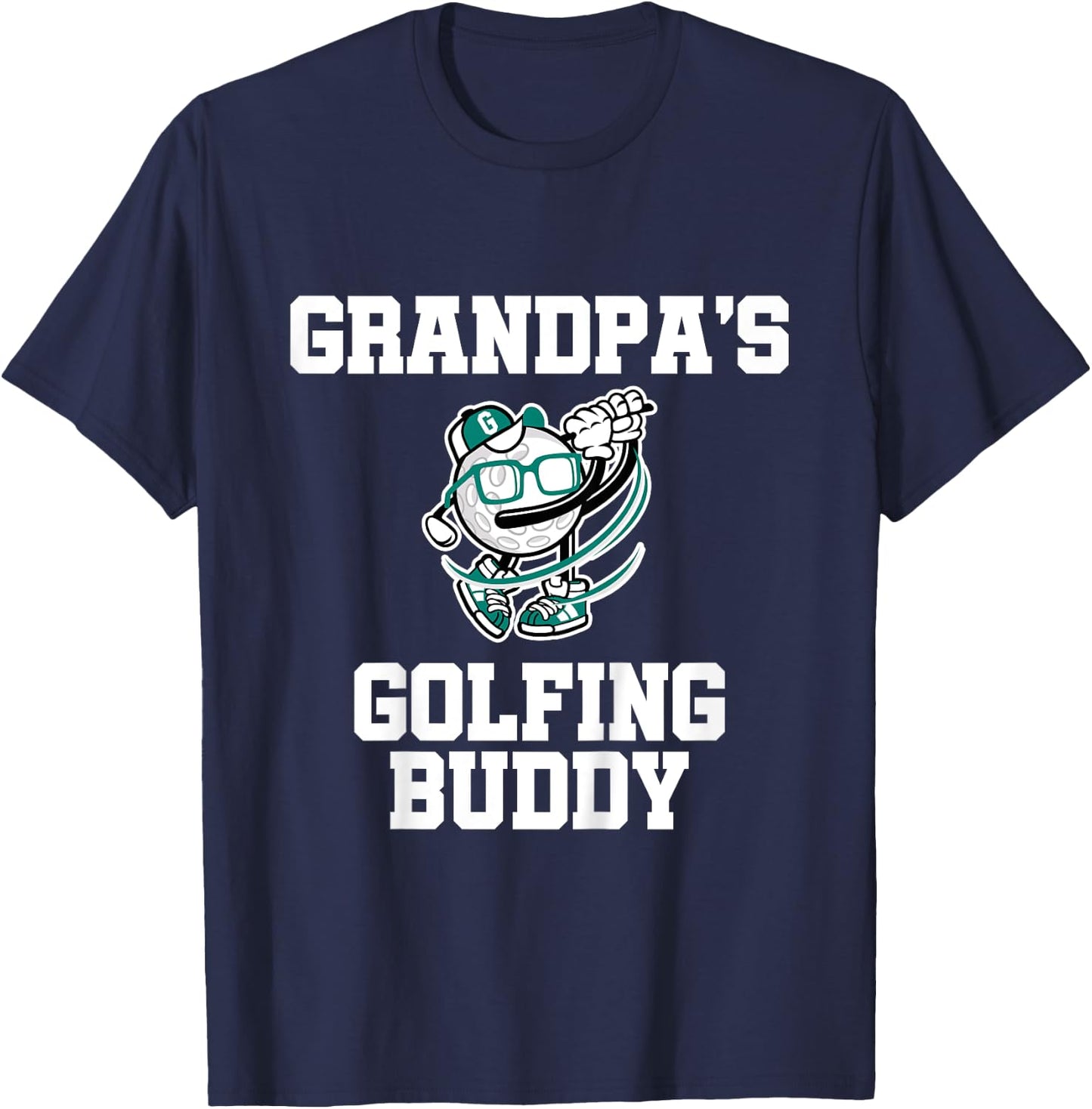 Grandpa's Golfing Buddy Golf Buddy T-Shirt - T-Shirt | Navy