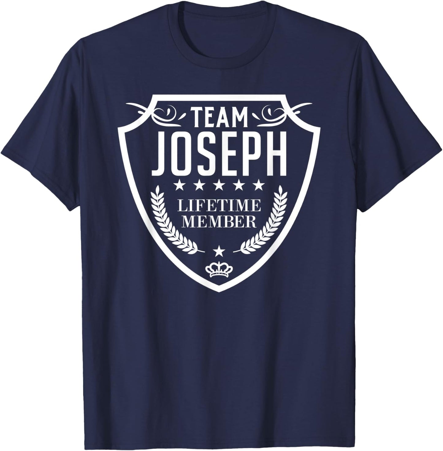 Team Joseph Lifetime Member Matching Family Crew Shirt T-Shirt - T-Shirt | Navy