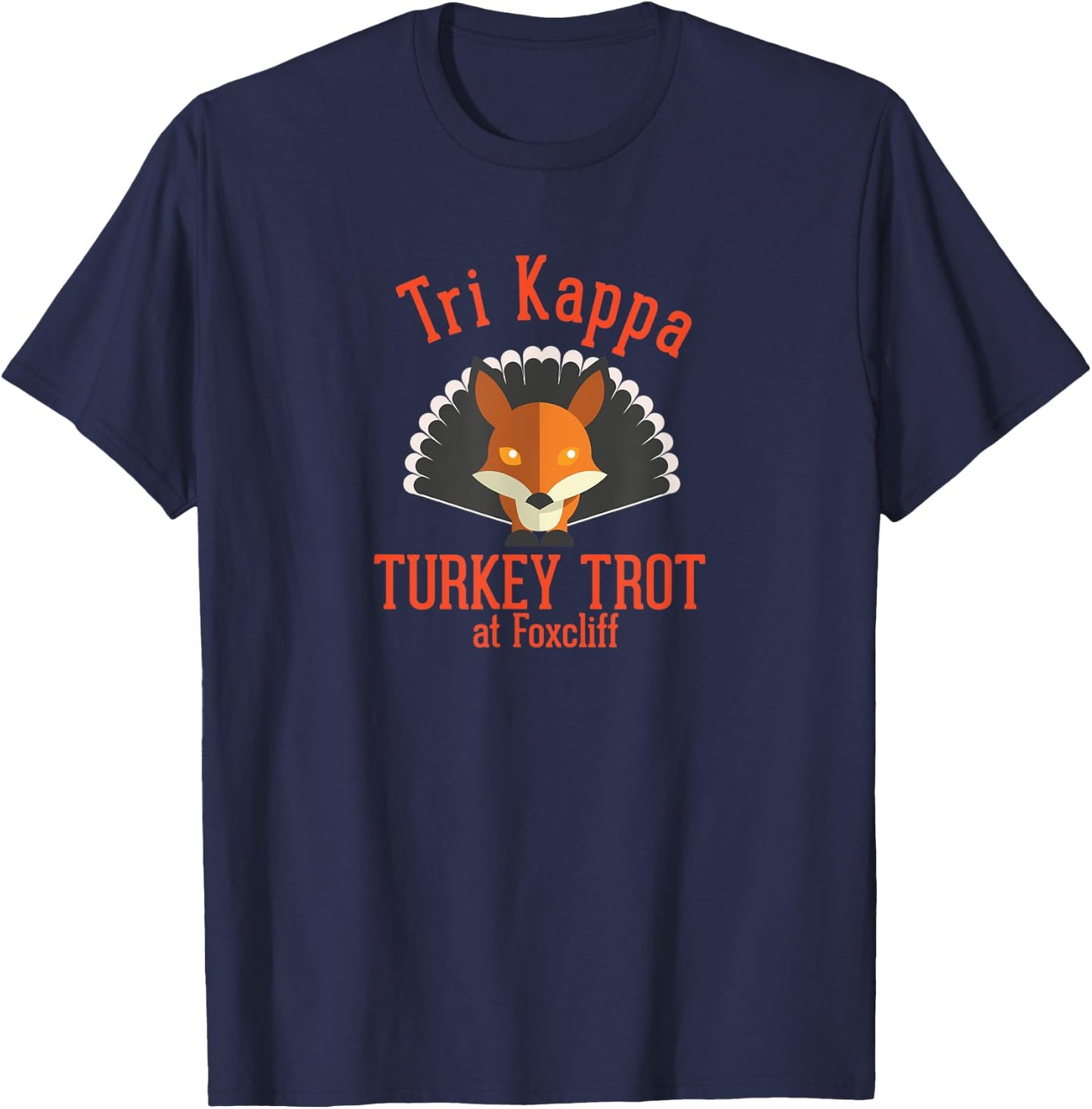 Tri Kappa Turkey Trot at Foxcliff Short Sleeve T-Shirt - T-Shirt | Navy