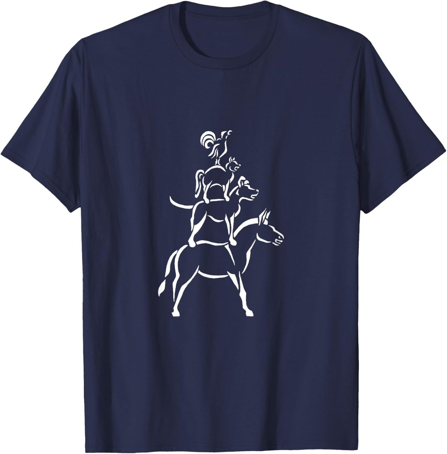 Bremen Town Musicians ( ) T-Shirt - T-Shirt | Navy