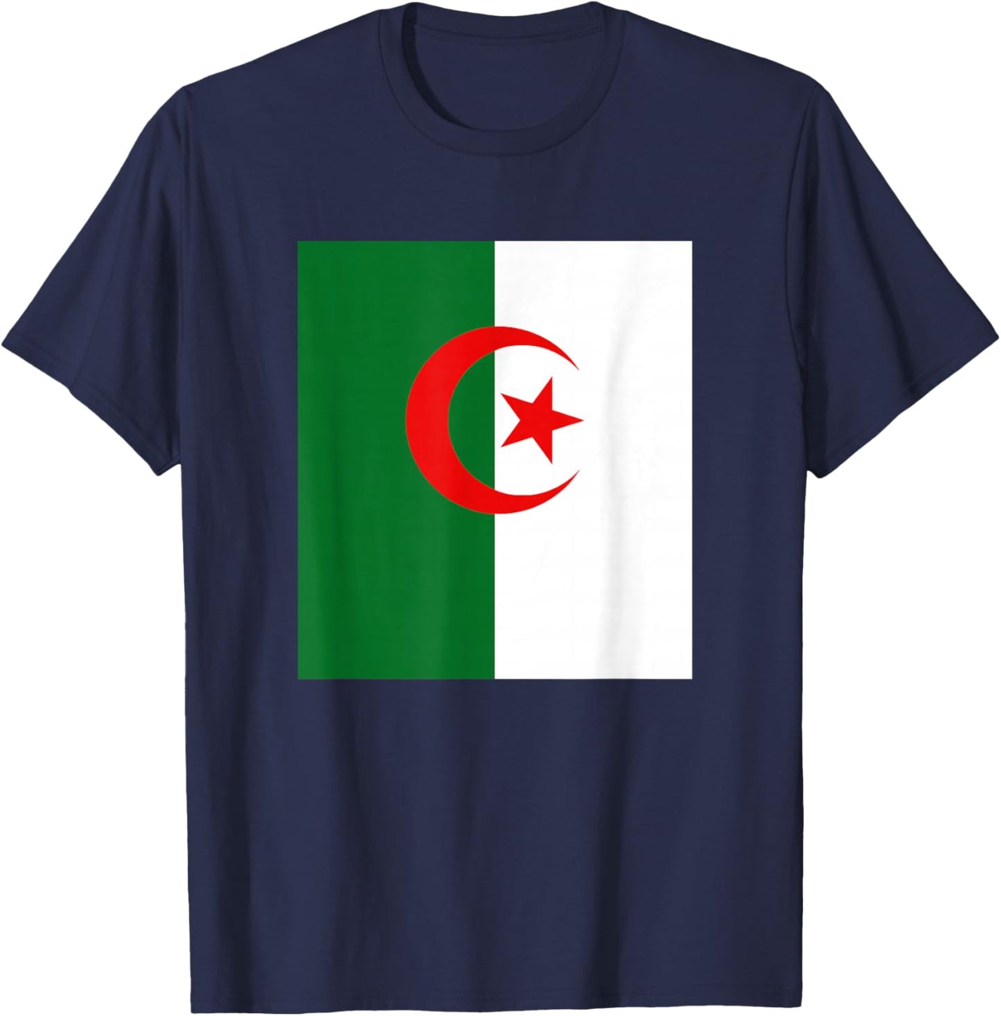 Flag of Algeria - Algerian Football Team Fans T-Shirt - T-Shirt | Navy