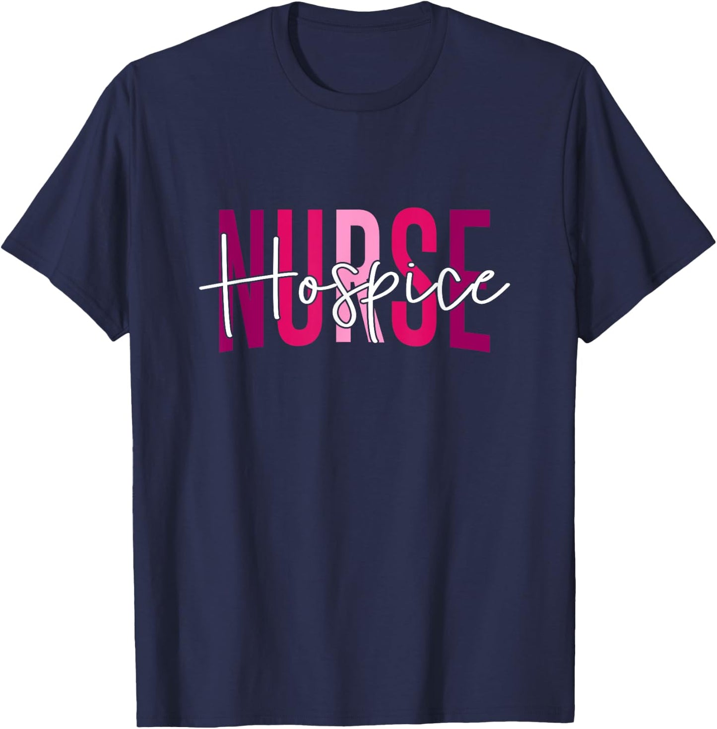 Funny Hospice Nurse Doctor Graduation Medical Nursing RN T-Shirt - T-Shirt | Navy