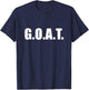 G.O.A.T Greatest of all Time T-Shirt - T-Shirt | Navy