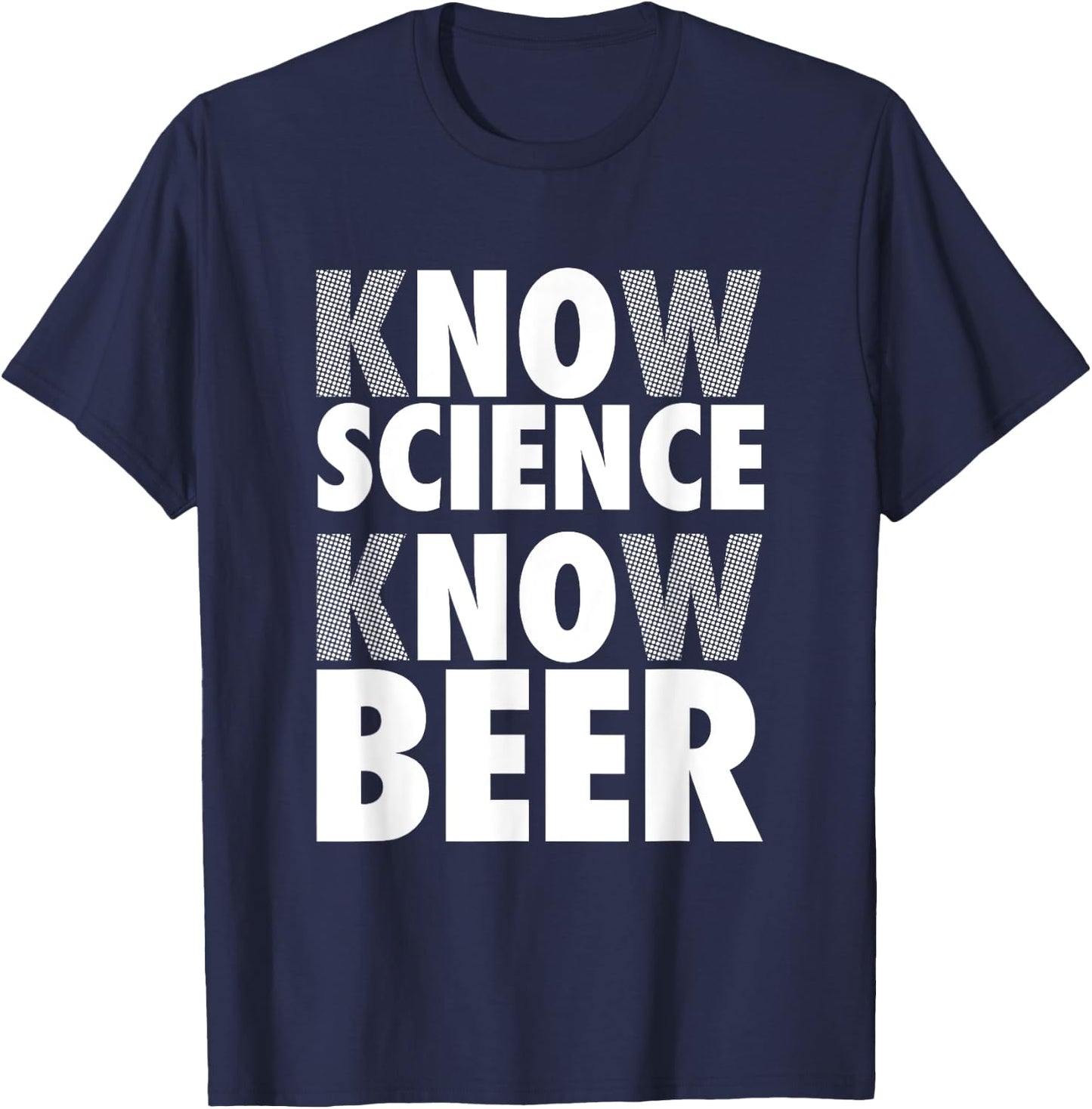 No Science No Beer Funny Gift Brewer T-Shirt - T-Shirt | Navy