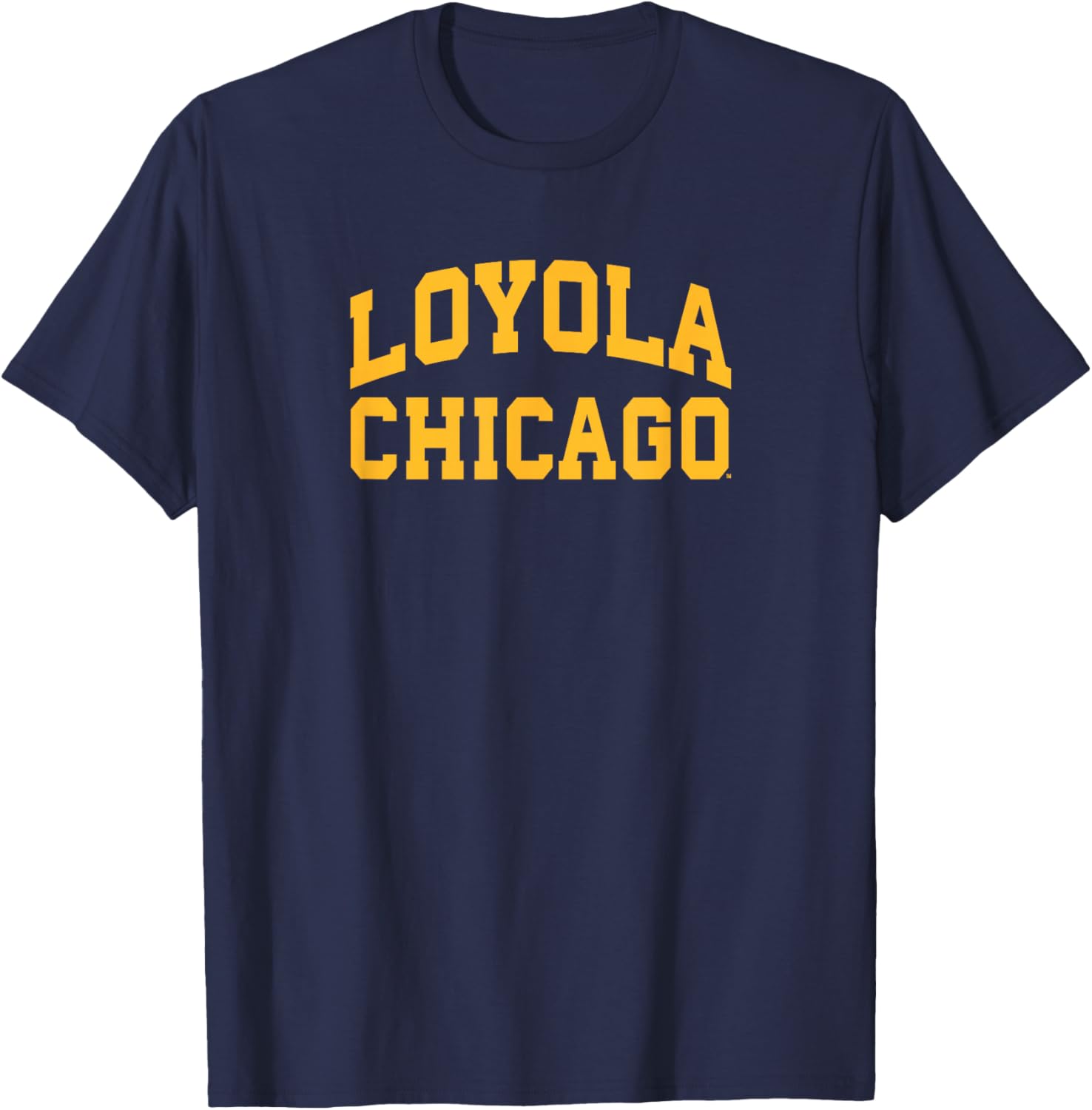 Loyola University Chicago Ramblers Block University Stacked T-Shirt - T-Shirt | Navy