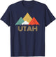 Retro Utah Mountain T Shirt Women and Kids T-Shirt - T-Shirt | Navy