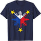 Pinoy Filipino Flag Stars and Sun Kids T-Shirt - T-Shirt | Navy
