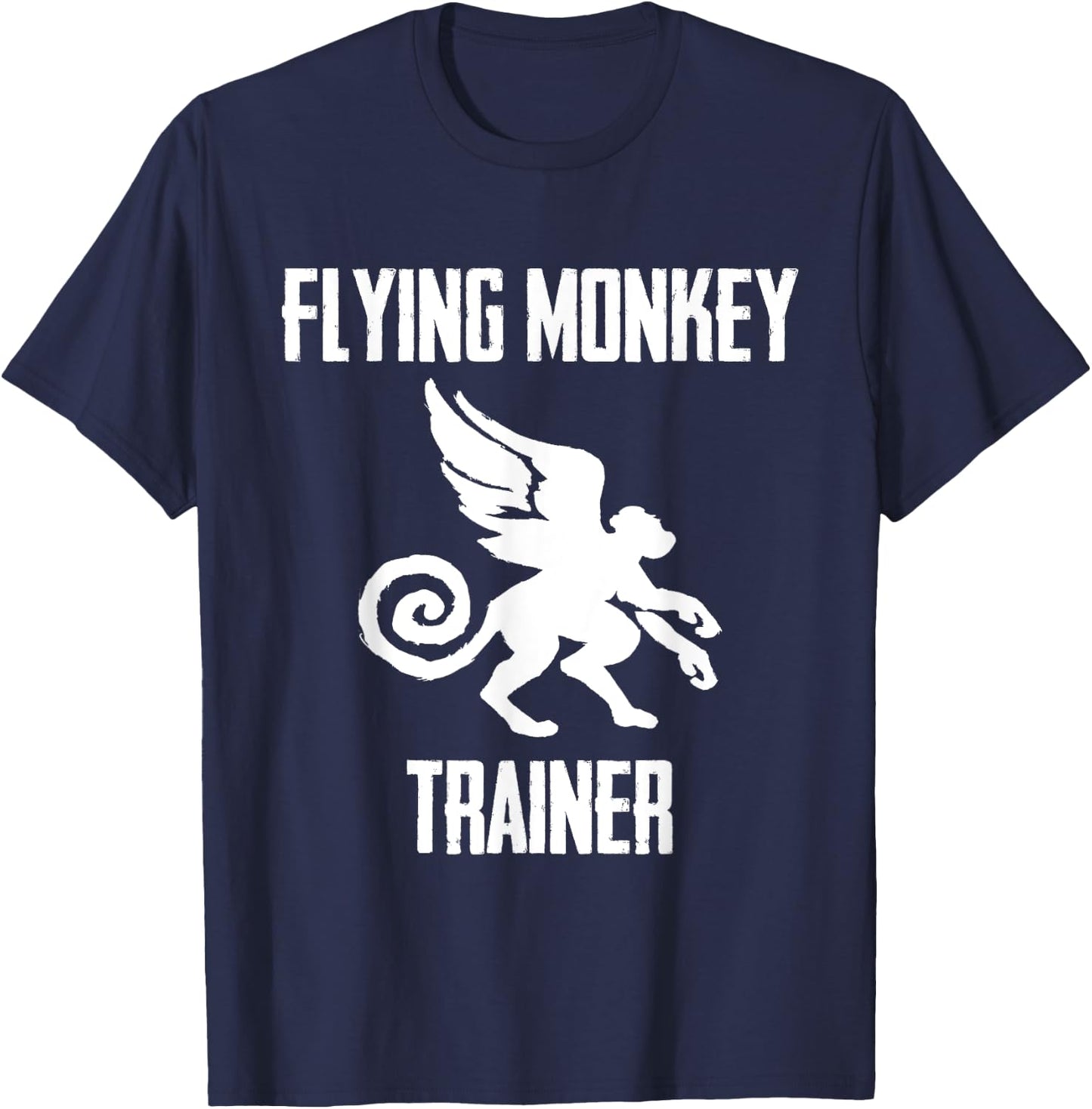 Flying Monkey Trainer Cute Monkies Animal Lover T-Shirt - T-Shirt | Navy