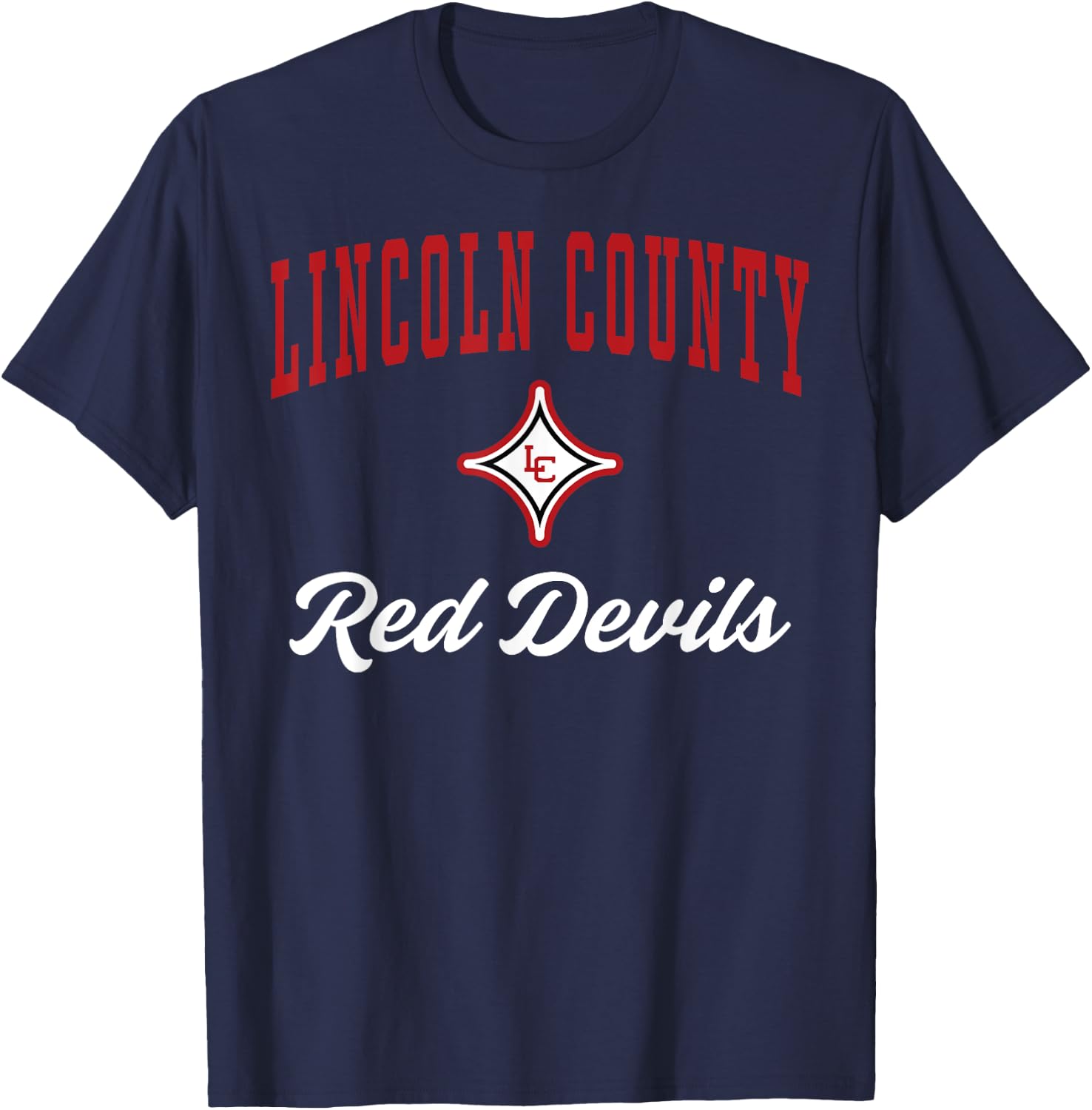 Lincoln County High School Red Devils C3 T-Shirt - T-Shirt | Navy