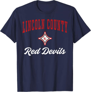 Lincoln County High School Red Devils C3 T-Shirt - T-Shirt | Navy