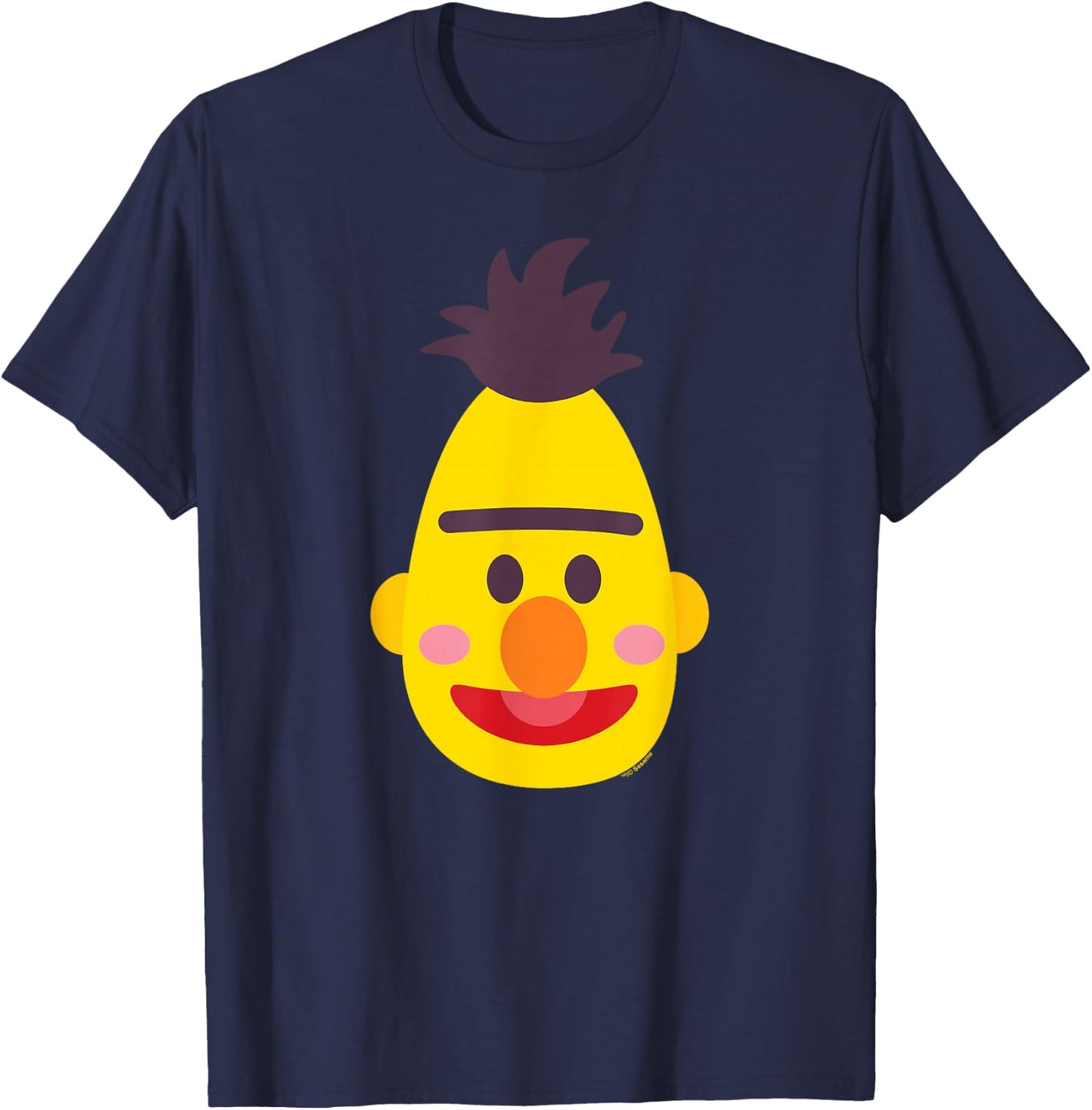 Sesame Street Bert Kawaii Face Halloween Costume T-Shirt - T-Shirt | Navy