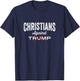 Christians against Trump; Pro Jesus - Men & Women T-Shirt - T-Shirt | Navy