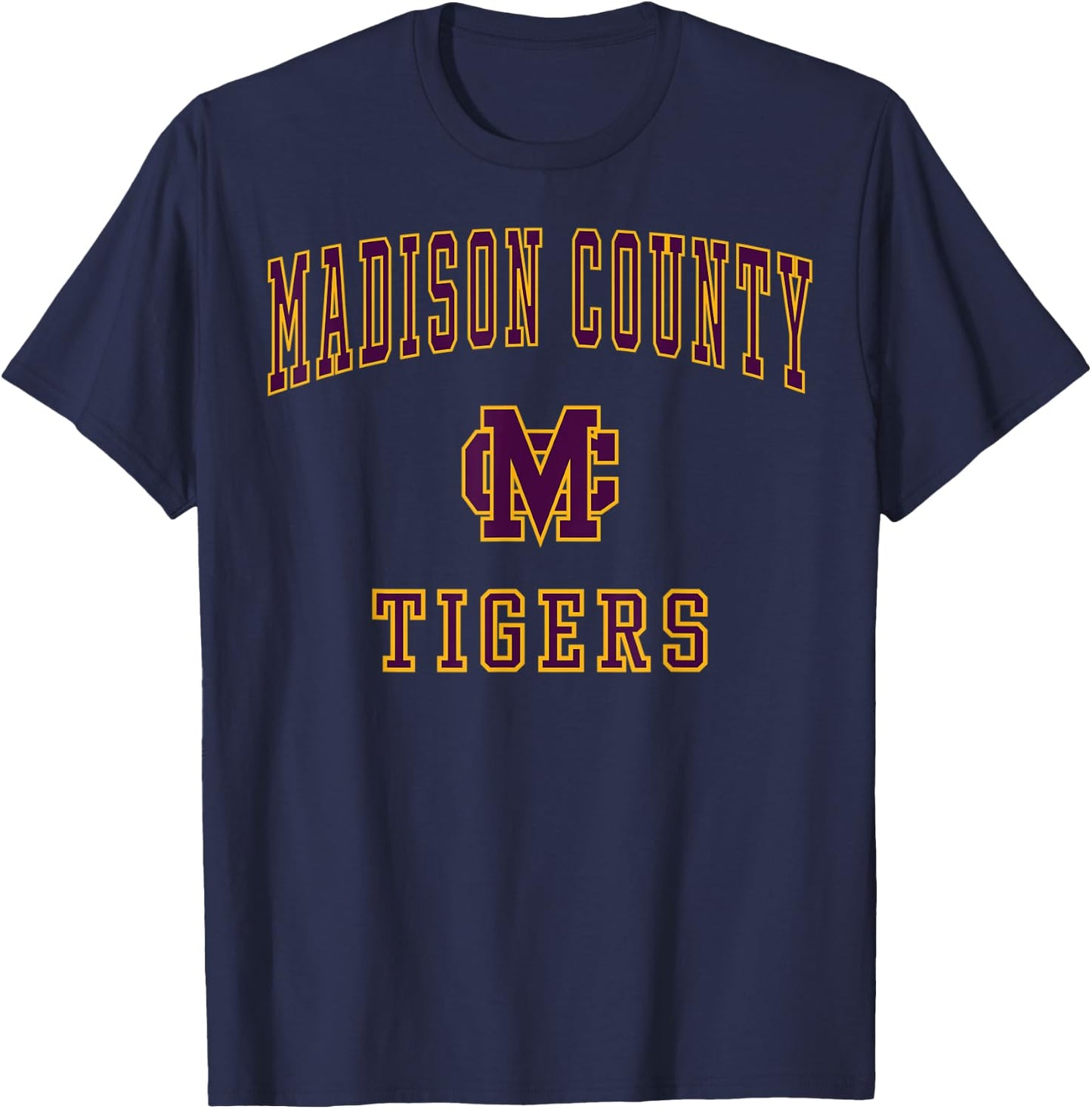 Madison County High School Tigers C1 T-Shirt - T-Shirt | Navy