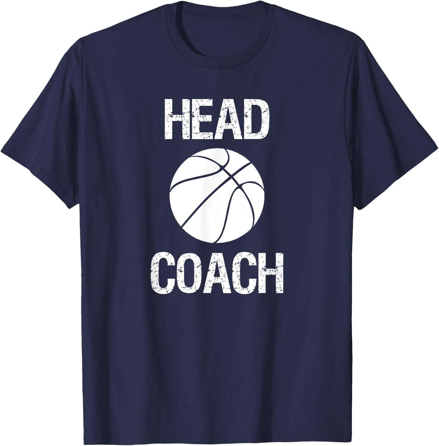Basketball Team Head Coach Coaching Staff T-Shirt - T-Shirt | Navy