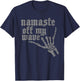 Namaste Stay Off My Wave Skeleton Shaka Surf T-Shirt - T-Shirt | Navy