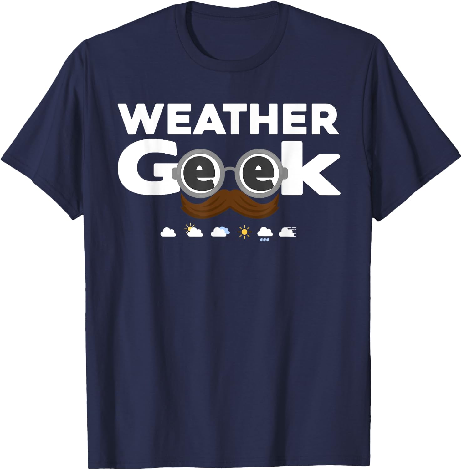 Meteorology Design Women Weather Geek Meteorologist T-Shirt - T-Shirt | Navy