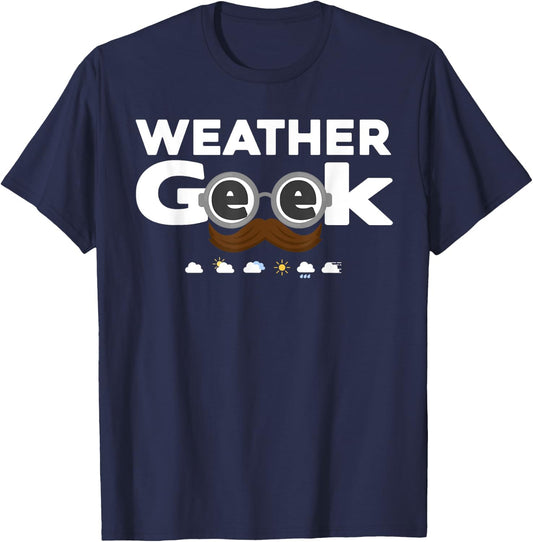 Meteorology Design Women Weather Geek Meteorologist T-Shirt - T-Shirt | Navy