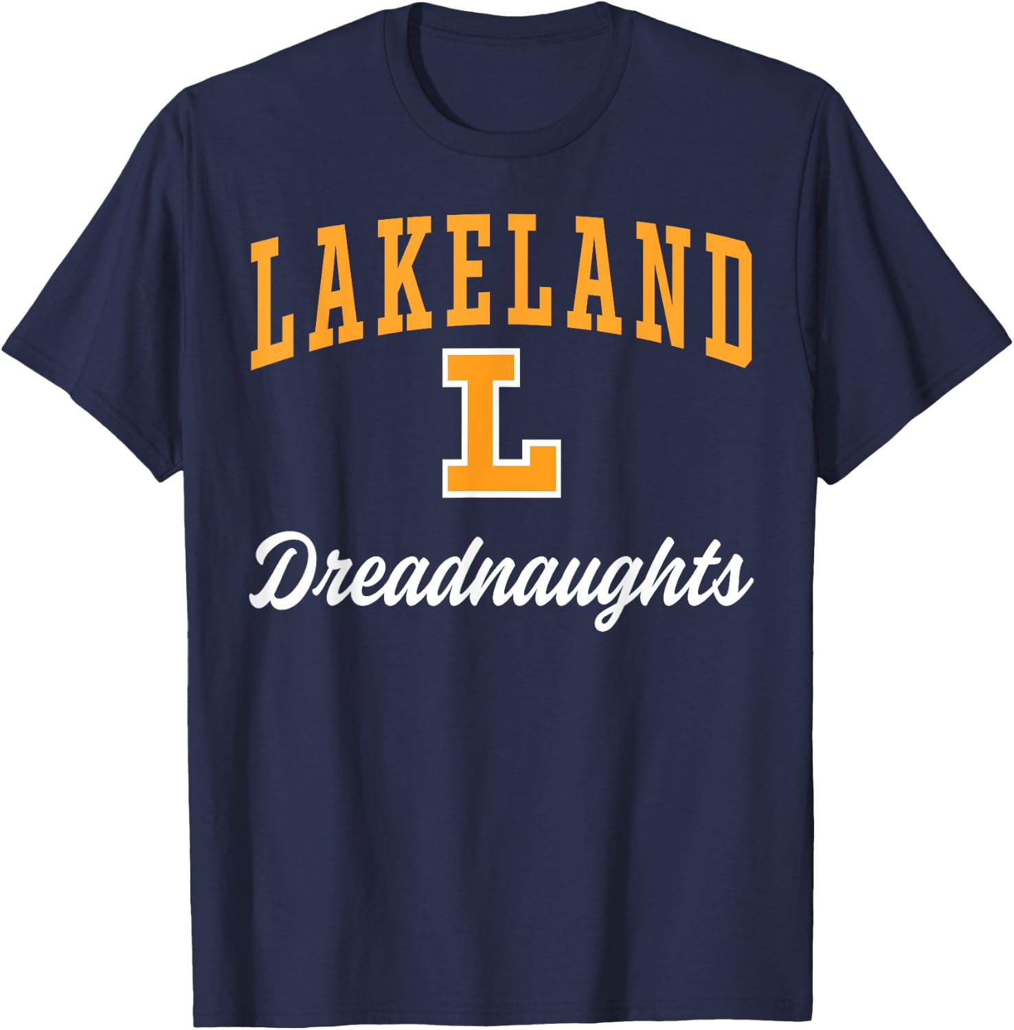 Lakeland High School Dreadnaughts C3 T-Shirt - T-Shirt | Navy