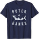 Outer Banks NC T Shirt OBX Shark Souvenirs North Carolina T-Shirt - T-Shirt | Navy