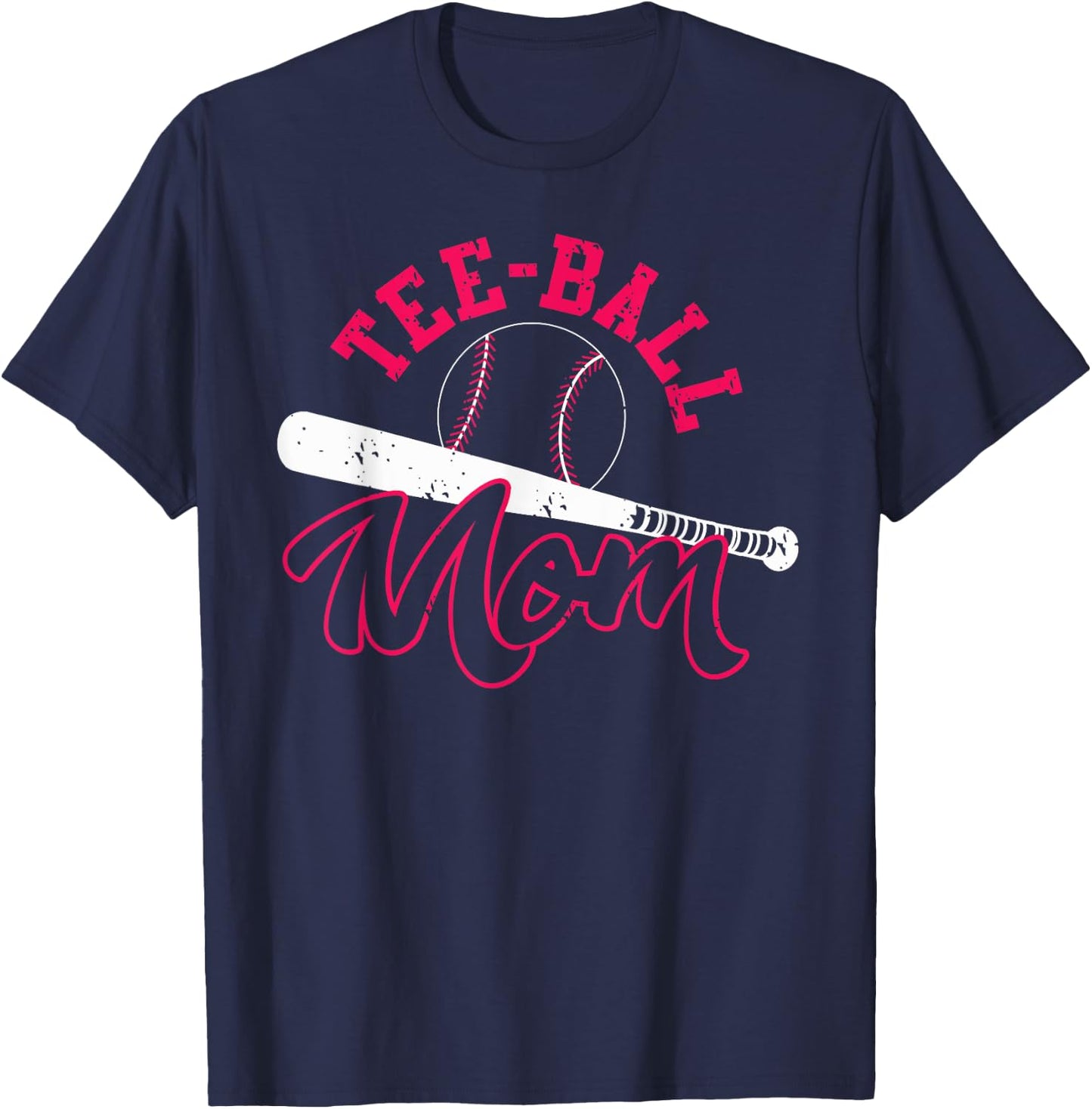 ball Mom Shirt | Cute Play T-Ball Women Gift T-Shirt - T-Shirt | Navy