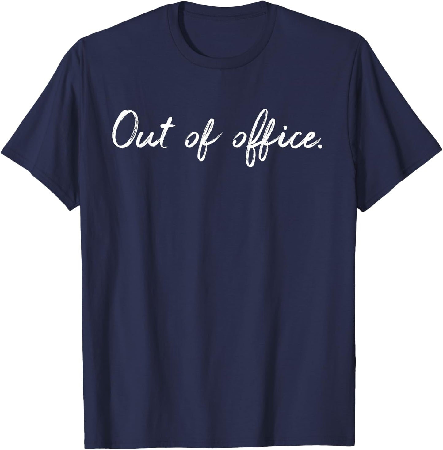 Cute Out of Office for Vacation & Travel Bloggers T-Shirt - T-Shirt | Navy