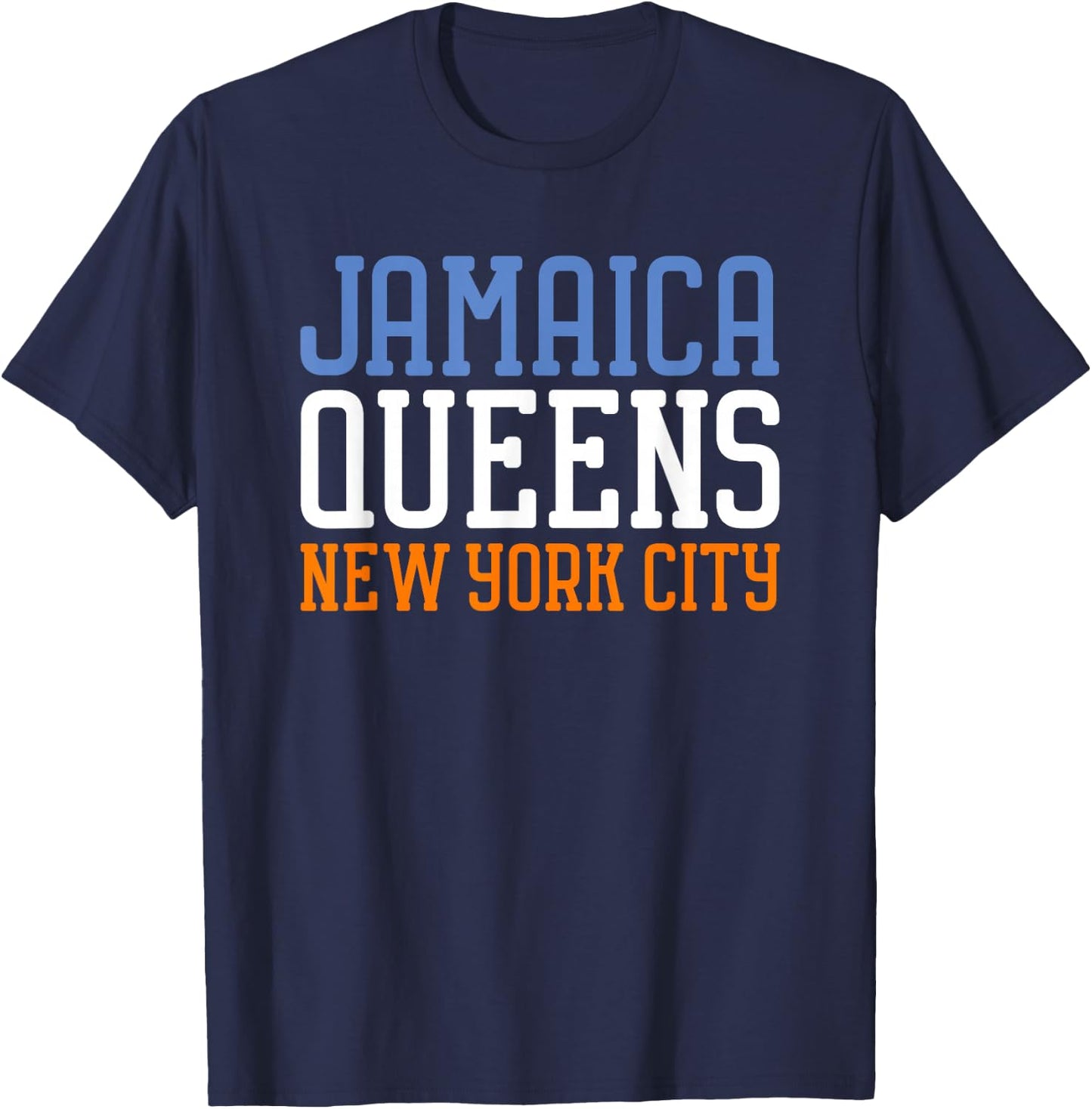 Jamaica Queens New York NY t shirt T-Shirt - T-Shirt | Navy