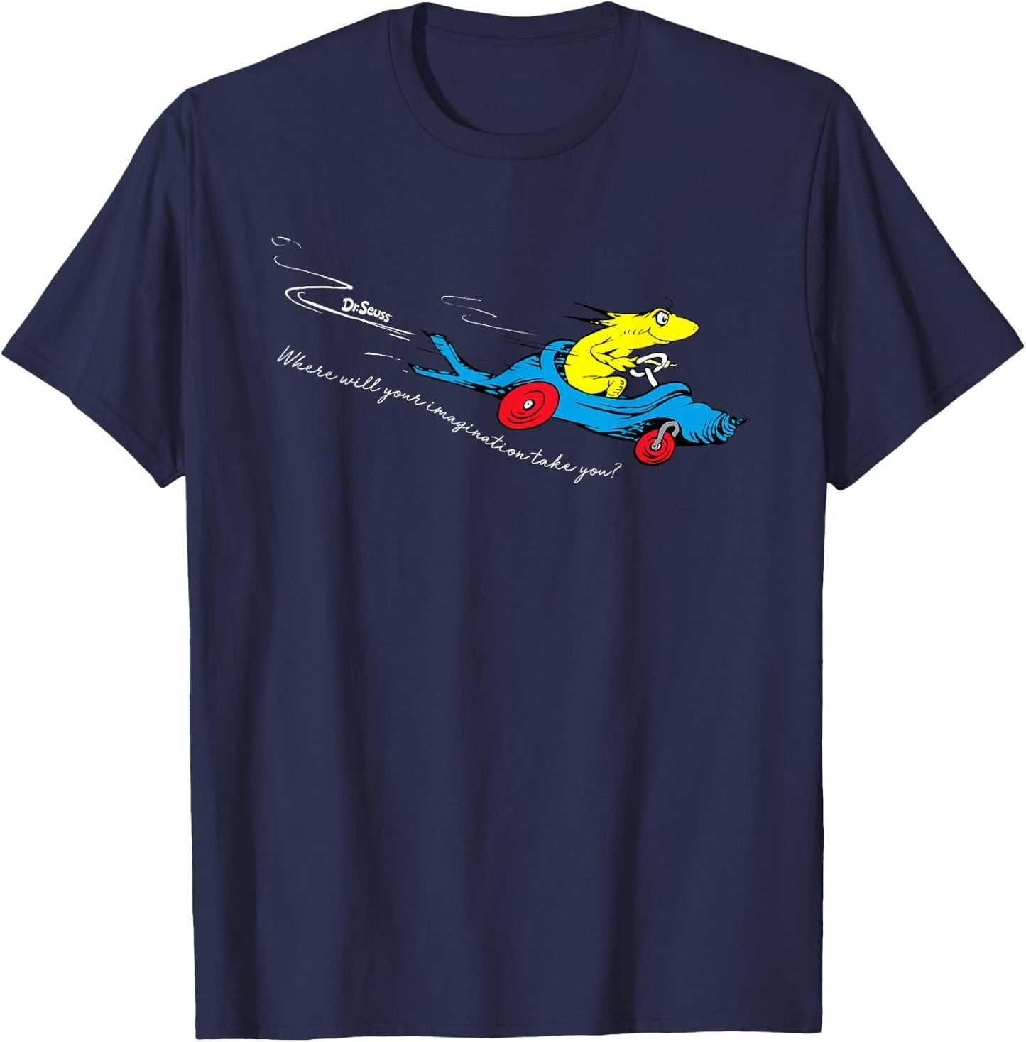 Dr. Seuss Imagination Takes You T-Shirt - T-Shirt | Navy