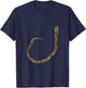 Camo Catfish Circle Hook Fishing Camouflage Fish Fishing T-Shirt - T-Shirt | Navy