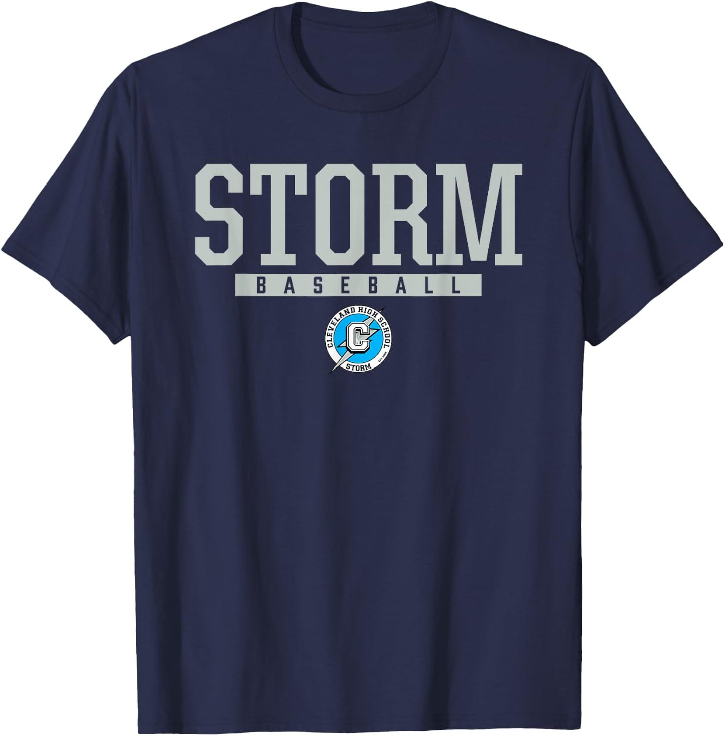 Cleveland Storm Logo Baseball HS T-Shirt - T-Shirt | Navy