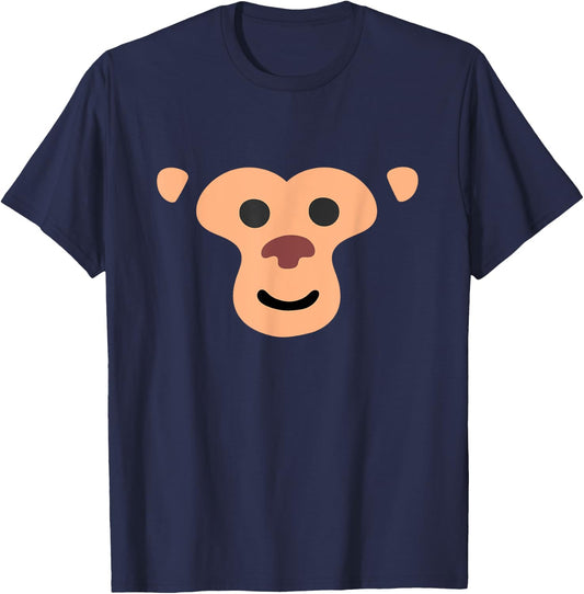 Cute Monkey Face Awesome Halloween Costume Gift T-Shirt - T-Shirt | Navy