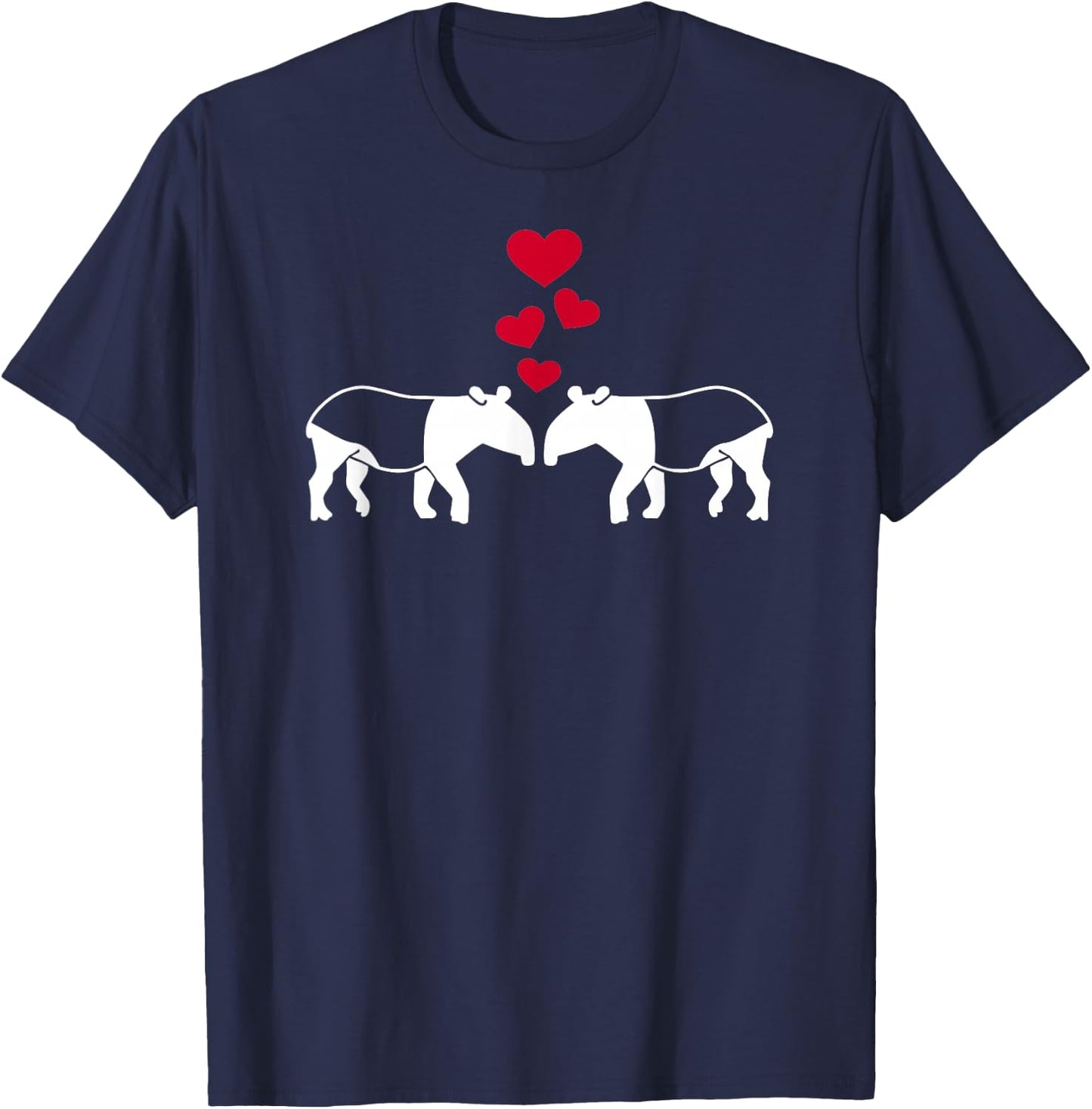 Tapir in love T-Shirt - T-Shirt | Navy