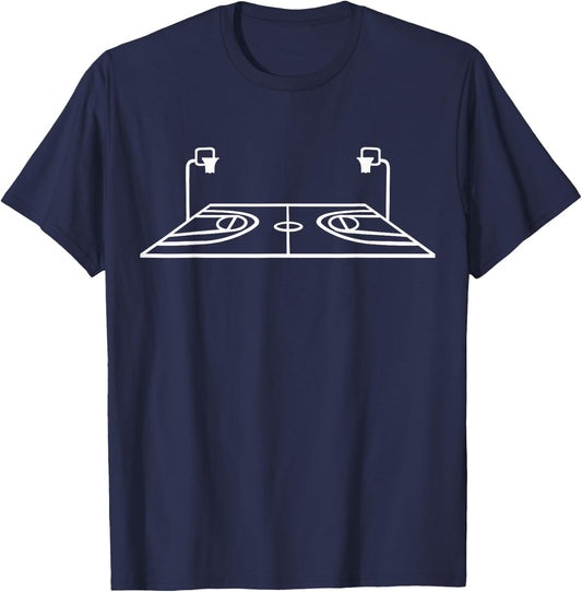 Basketball court T-Shirt - T-Shirt | Navy