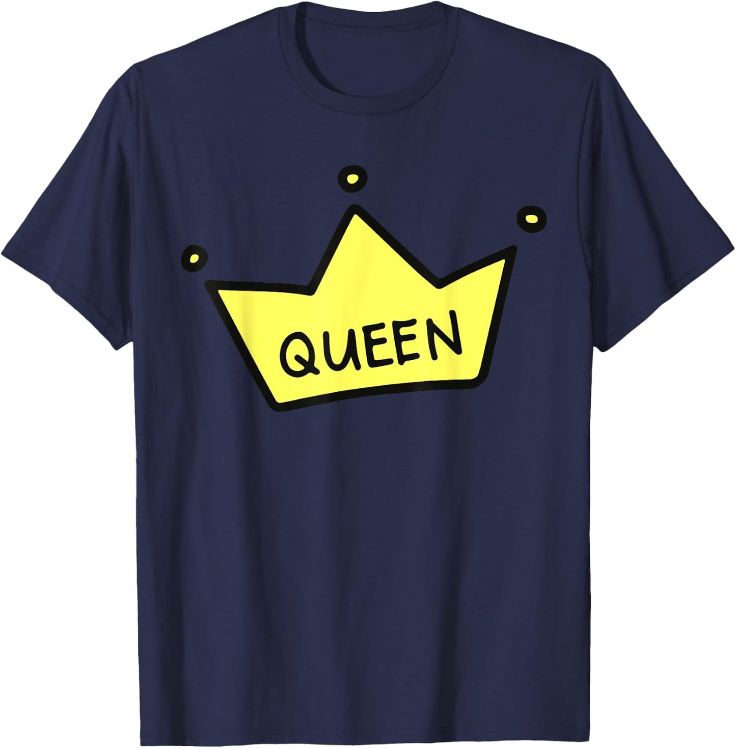 Queen of Everything Shirt Queen of Hearts Drama Queen T-Shirt - T-Shirt | Navy