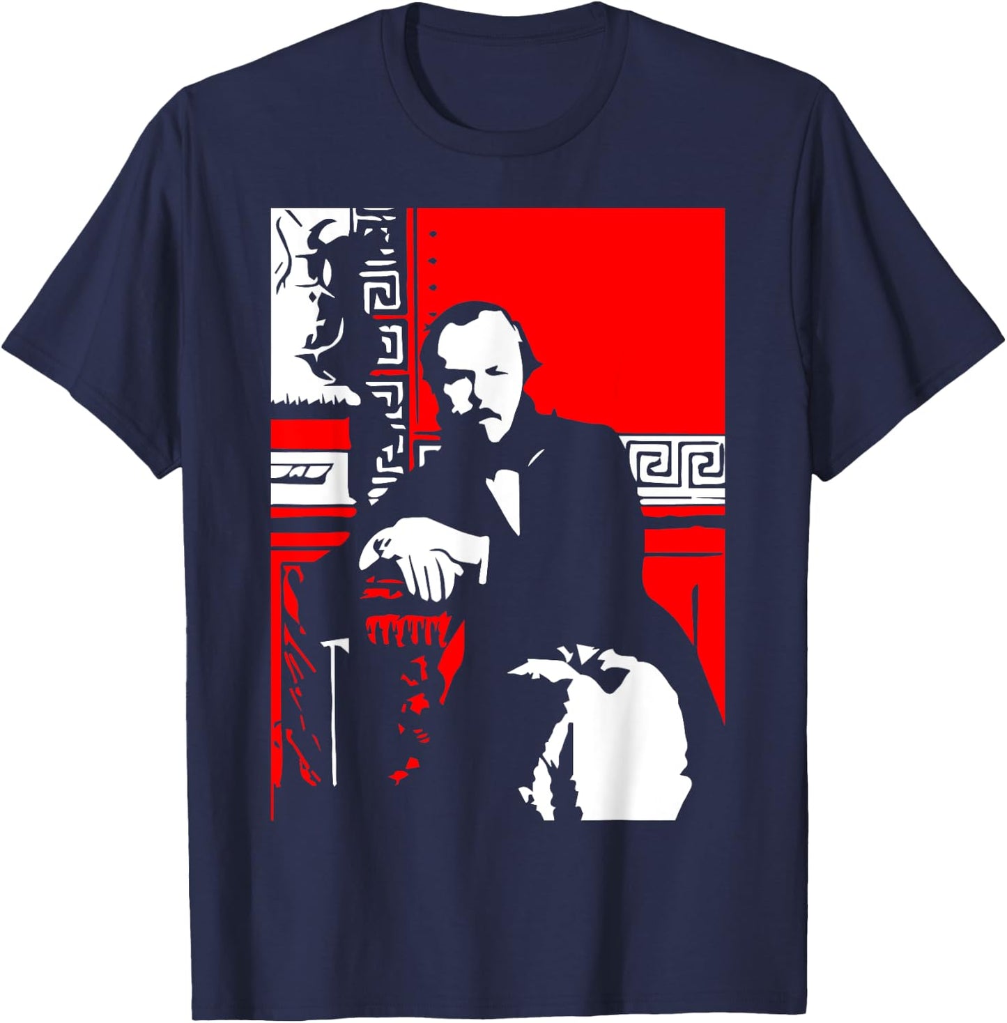Fyodor Dostoevsky Russian Literature Lit Major Gift T-Shirt - T-Shirt | Navy