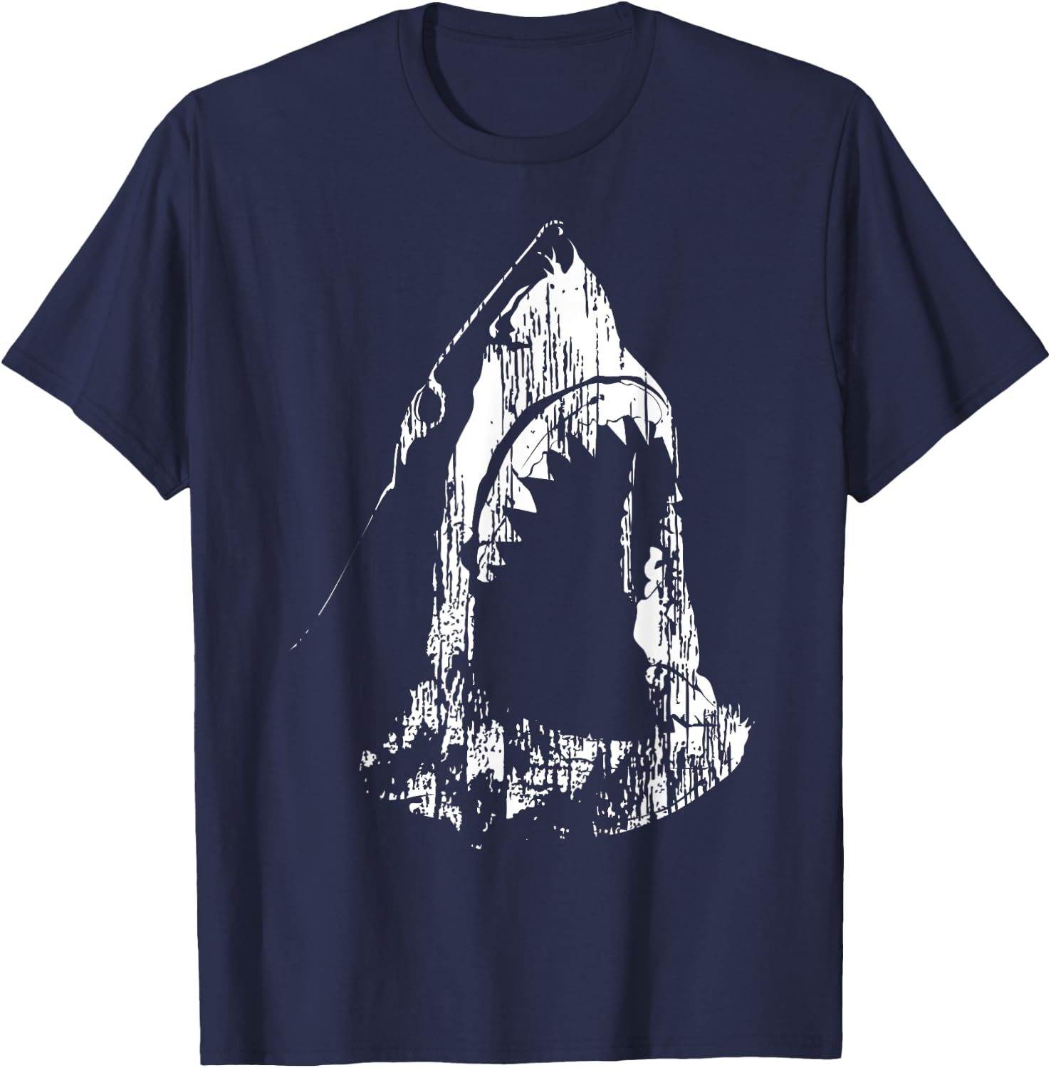 Cool Shark Graphic Sketch for Boys T-Shirt - T-Shirt | Navy
