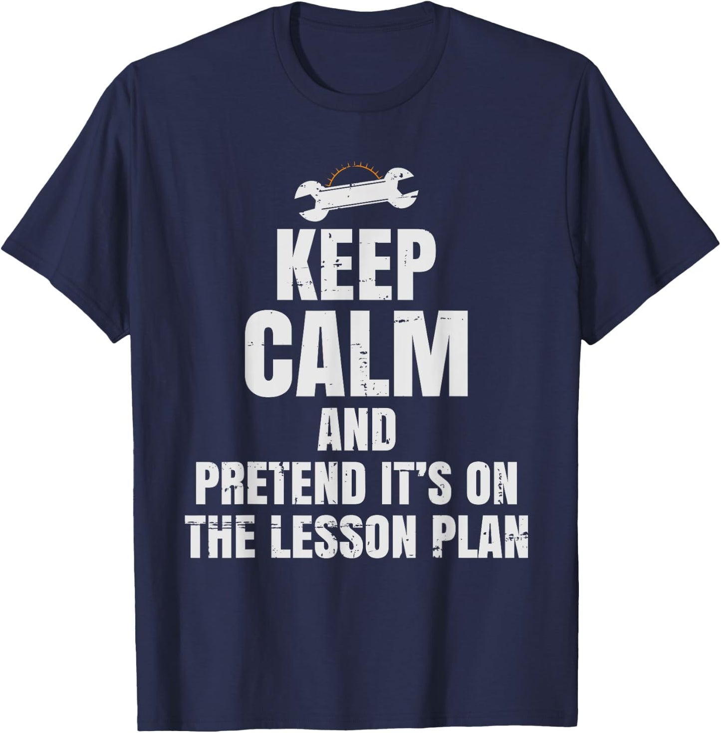 Auto Mechanics Teacher - Pretend It's On The Lesson Plan Women Kids T-Shirt - T-Shirt | Navy