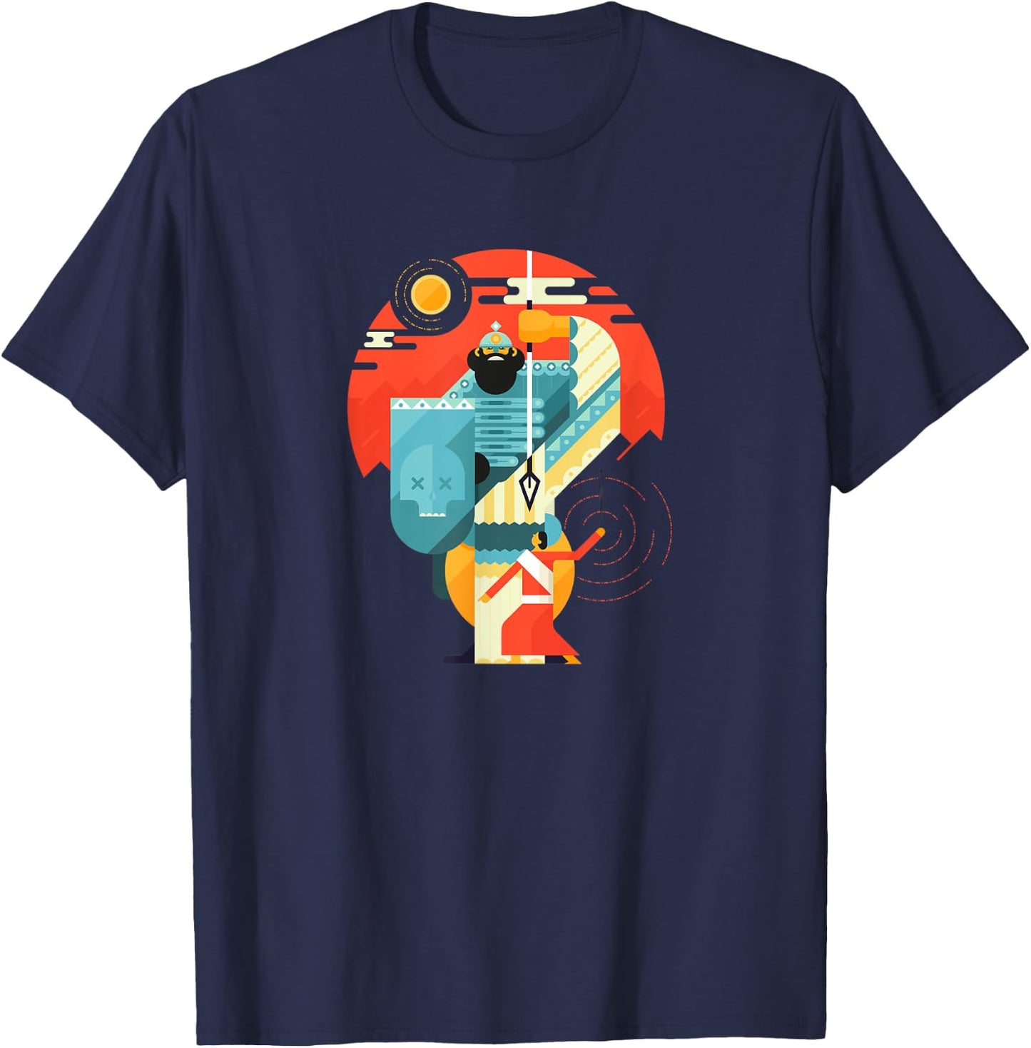 Epic David And Goliath Christian Bible - Graphic T-Shirt - T-Shirt | Navy