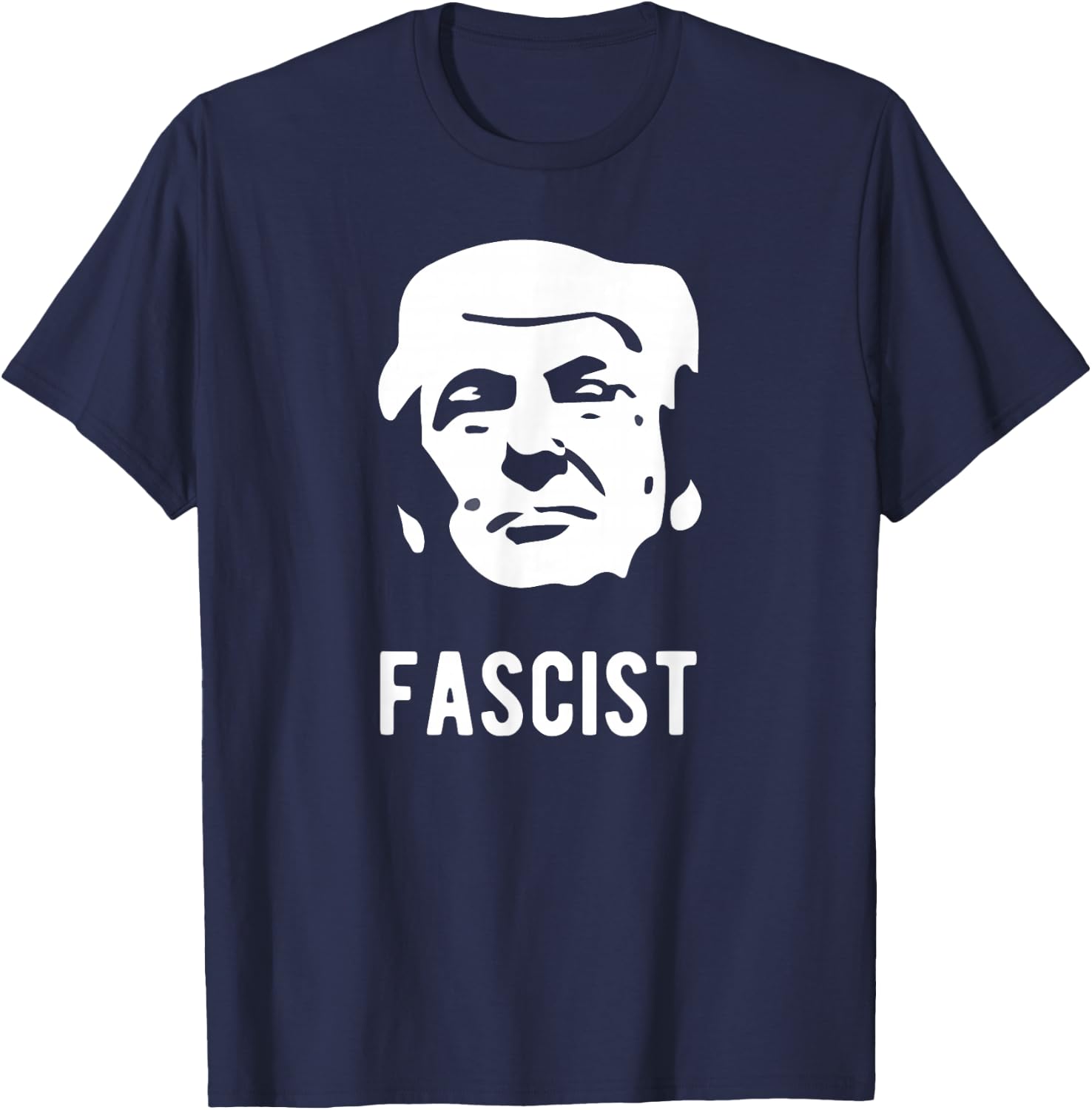 Fascist anti-Trump T-Shirt - T-Shirt | Navy