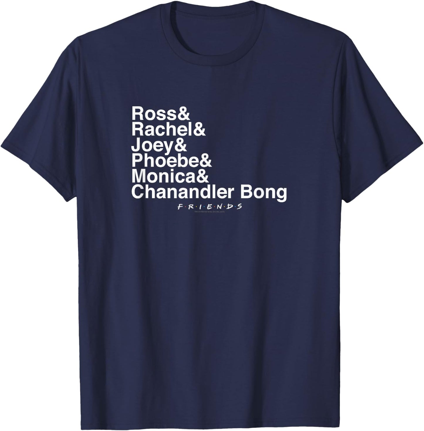 Friends Chanandler Bong T-Shirt - T-Shirt | Navy