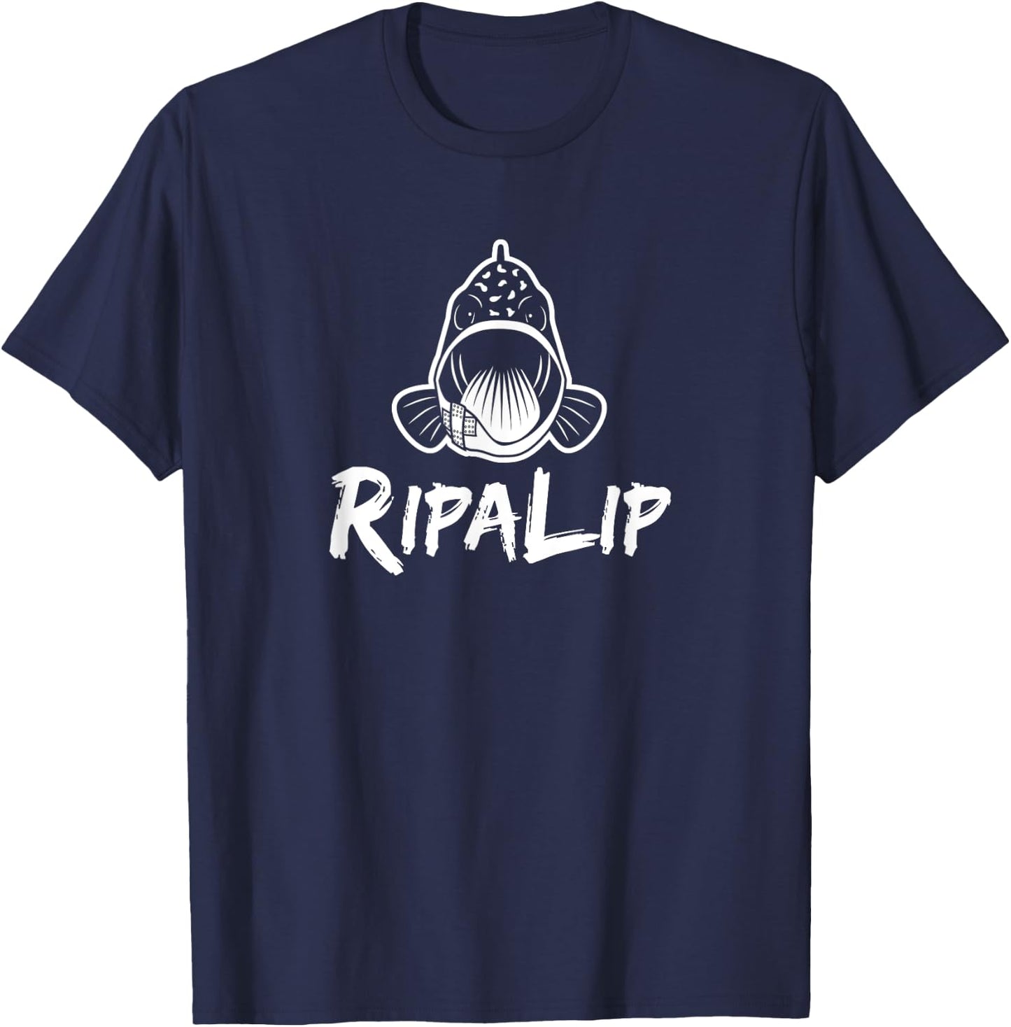 RipaLip Crappie fishing T-Shirt - T-Shirt | Navy
