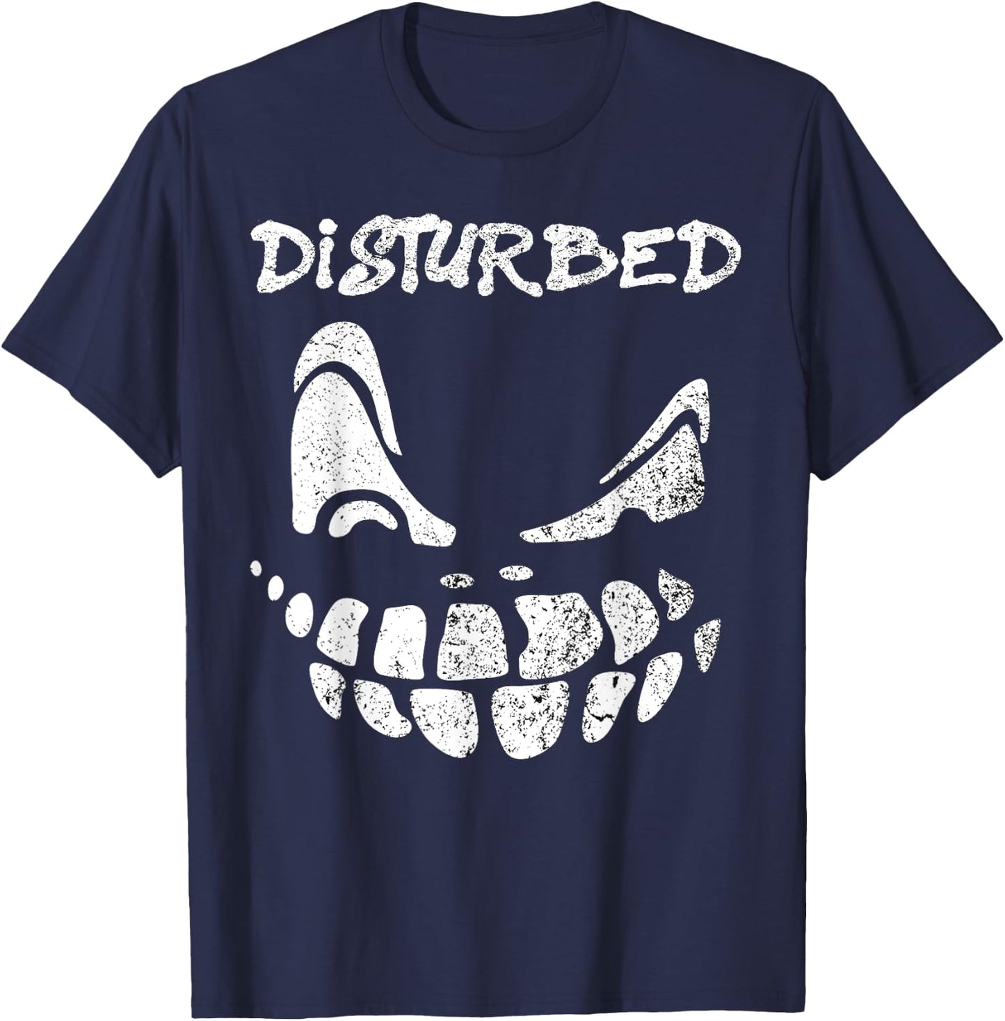 Disturbed Scary Face T-Shirt - T-Shirt | Navy